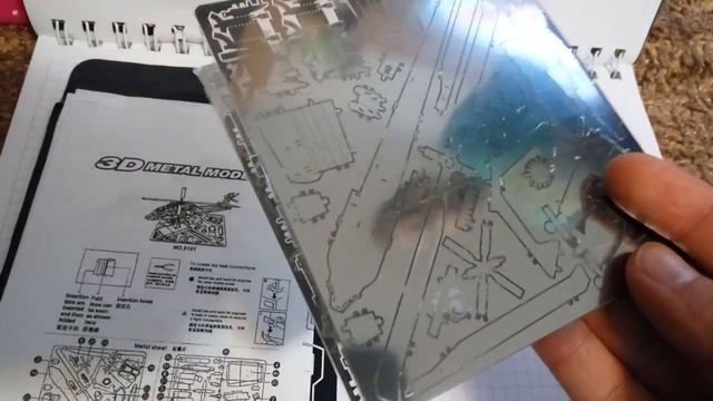 Apache Helicopter Metal 3D Puzzle смотреть онлайн