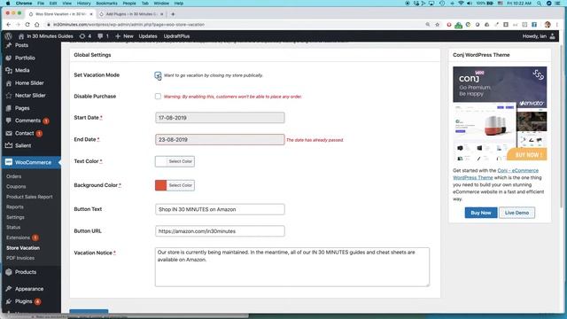 WooCommerce Basics: How to put your Wordpress store on vacation (2020) смотреть онлайн
