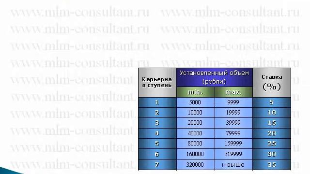MLM-словарь "Бонусная таблица" смотреть онлайн