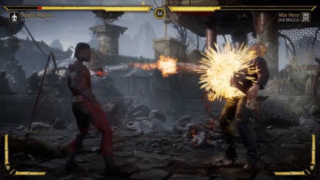 Mortal Kombat 11 : The Terminator VS Jax (Fatality) - PC Gameplay 1080p смотреть онлайн