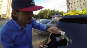 Как наклеить наклейку на стекло авто. Клеим наклейки VIBE TGK. ТГКмобиль. Видеогид.