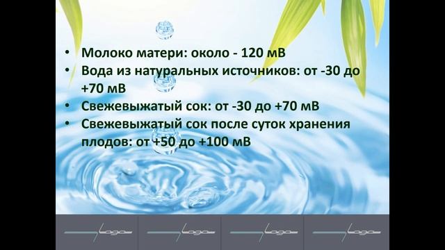 Применение и производство воды с отрицательным ОВП - ВОДОРОДНАЯ ВОДА. смотреть онлайн