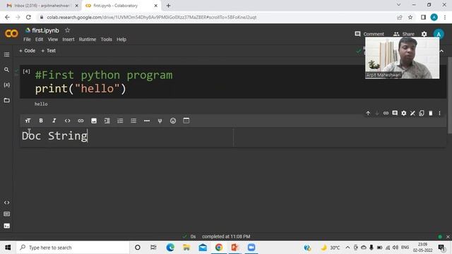 Comment and Doc String in Python смотреть онлайн