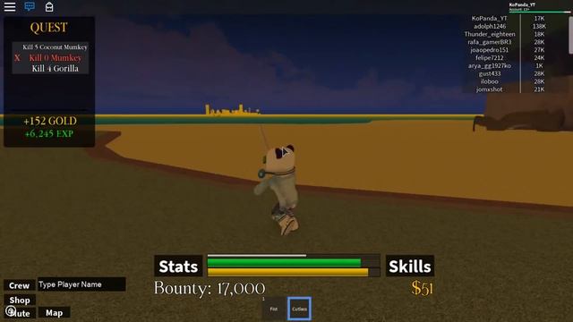 РОБЛОКС ВАН ПИС - ОСТРОВ ОБЕЗЬЯН ?️ ROBLOX ONE PIECE PIRATE'S QUEST смотреть онлайн