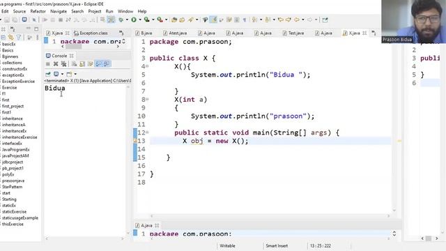 core java class-5th || constructor and Blocks Discusssion смотреть онлайн
