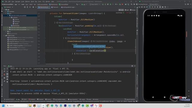 Kotlin with Jetpack Compose: Day 4 - How to Implement a Carousel Slider in Kotlin Jetpack Compose смотреть онлайн