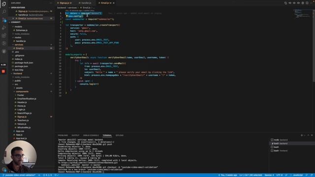 Verify User Email with JWT using React, Express, and MongoDB смотреть онлайн