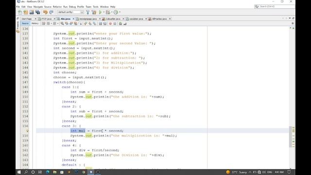 A Small calculator Project in Switch through Scanner in Java смотреть онлайн