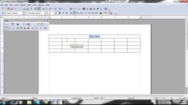 Creating and Editing Tables Using Open Office Writer смотреть онлайн