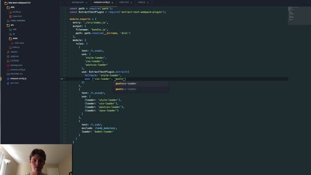 Let's Learn Webpack 2 - Extracting CSS смотреть онлайн