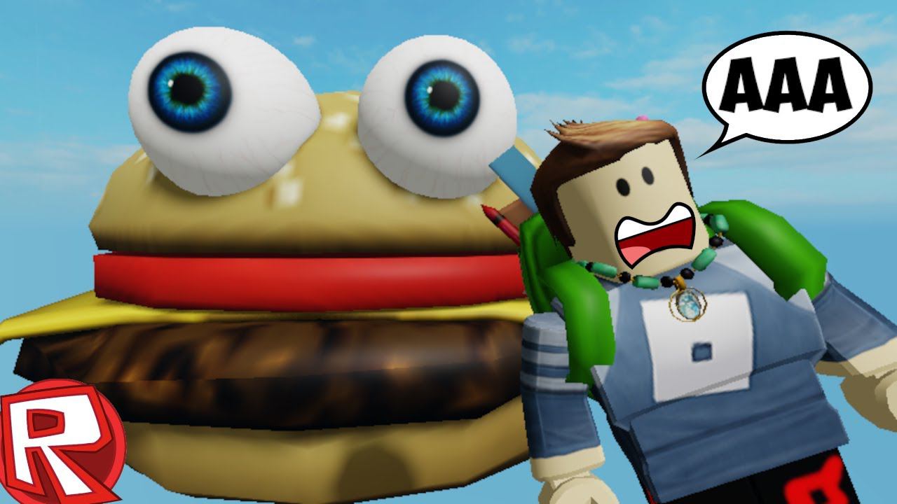 ПОБЕГ ОТ БОЛЬШОГО БУРГЕРА В РОБЛОКС. смотреть онлайн