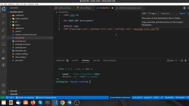 SvelteKit+DOCKER смотреть онлайн