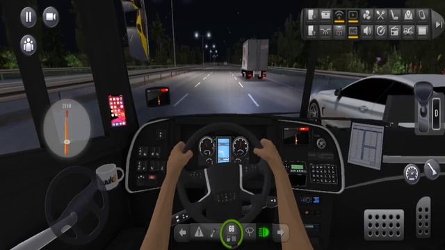 Night Coach Passanger Bus Driving Journey At City - Bus Simulator Ultimate - Android Gameplays смотреть онлайн