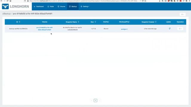 Using Rancher 2 and Longhorn to backup and restore volumes смотреть онлайн