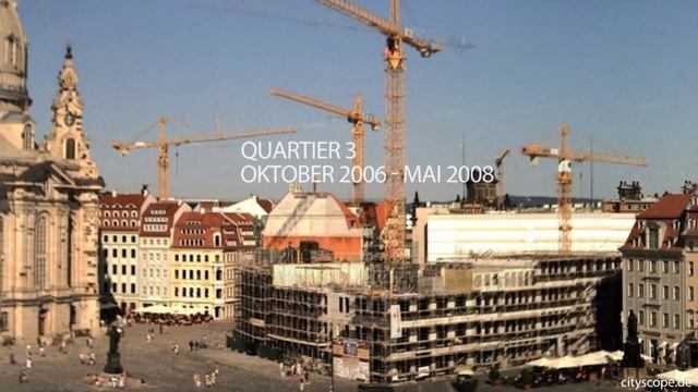 Neumarkt Dresden - der Baufortschritt im Zeitraffer смотреть онлайн