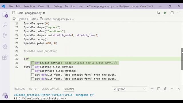 Pong game development in Python - Part (1/3) | #SkillUpwithGenie #LearnPython #PythonGame смотреть онлайн