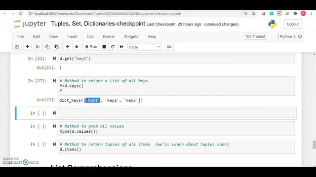 6) Python Dictionaries | Dictionaries Method | Range Function смотреть онлайн