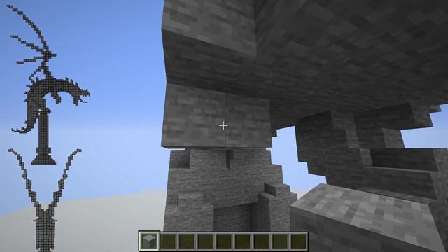 Minecraft Dragon Statue Tutorial смотреть онлайн
