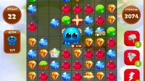 Сокровища пиратов3074          уровень прохождение - Pirate treasures level3074        walkthrough