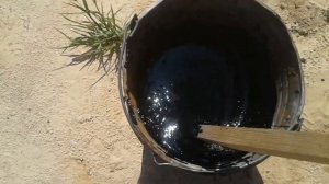 Обраработка фундамента твердым битумом. Приготовление (плавка) смолы. Праймер своими руками