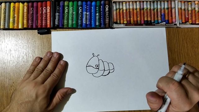 Рисуем Гусеницу из БУКАШЕК /Новая серия Букашки / Minuscule / Урок Рисования/How to draw caterpilla смотреть онлайн