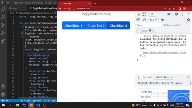 Toggle Button Group in React Bootstrap | Hindi смотреть онлайн