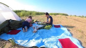 Дикарями в палатках⛺Отдых с детьми