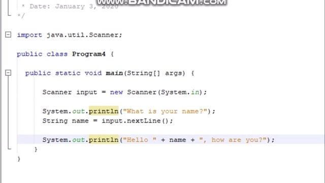Java Tutorial 3: User Input and Concatenation смотреть онлайн