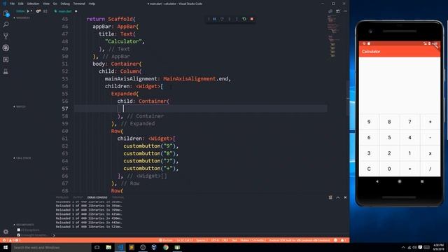Creating A Calculator In Flutter | Expanded | Divider | Custom Widgets | Flutter By Desi Programmer смотреть онлайн