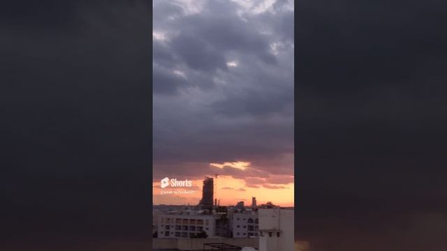 Кипр, Лимасол, вечер, закат, тучи