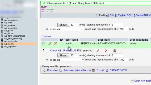 PHPMyAdmin смотреть онлайн