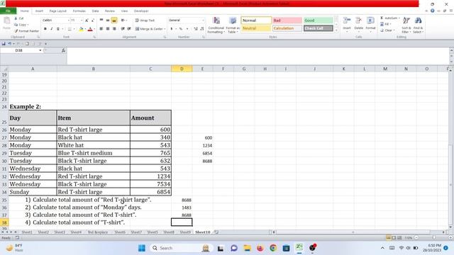 Excel SUMIF and SUMIFS Function || एक्सेल का sumif and sumifs फार्मूला смотреть онлайн