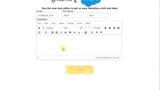Use the new text editor on a digital form to add rich text data to a Salesforce contact смотреть онлайн