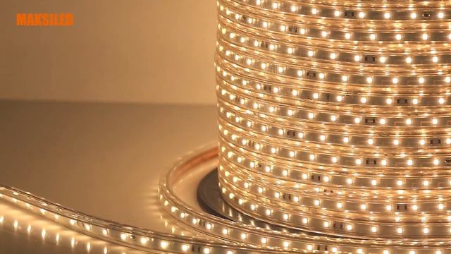 Герметичная светодиодная лента MAKSILED 220 V в действии смотреть онлайн