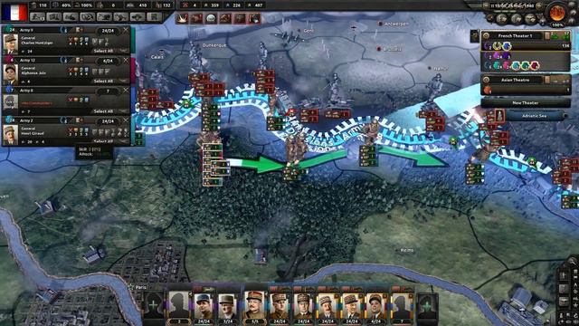 Hearts of Iron 4 Ep 4 - France - Tutorial Series - Northern France Falls смотреть онлайн