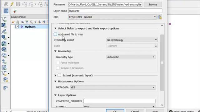 Converting a SHP file to SQLITE in QGIS смотреть онлайн