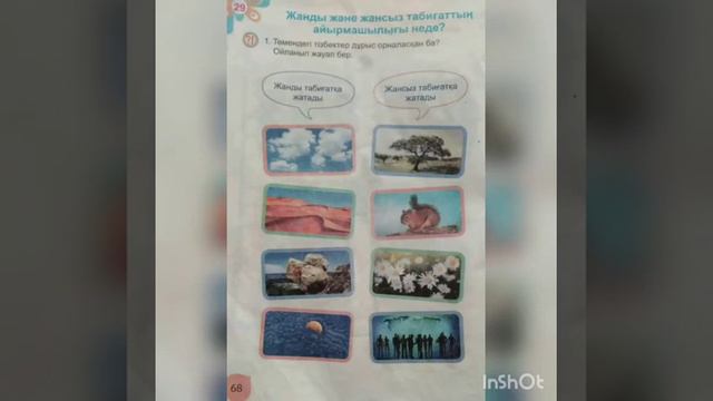 Жаратылыстану "Жанды және жансыз табиғаттың айырмашылығы неде?" Адилбаева Гулжан смотреть онлайн