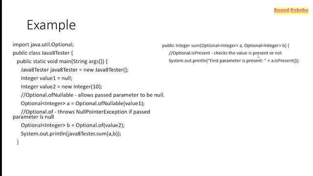 In java 8, What is an optional class (with example) | Optional class in java 8 example смотреть онлайн