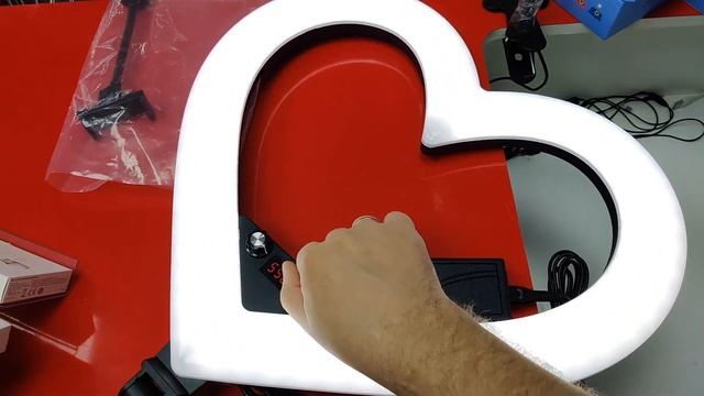 ТРЕНД СЕЗОНА! Кольцевая RGB-лампа RL-18 в форме сердца (49 см.) | Идеально для блогеров! смотреть онлайн