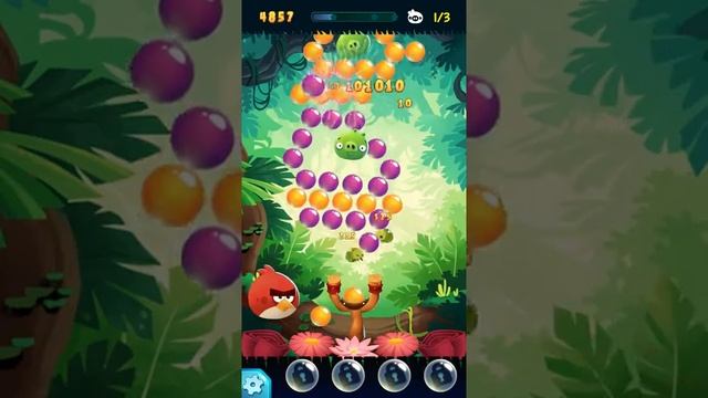 Angry Birds POP Bubble Shooter - Level 3. Gameplay Android смотреть онлайн