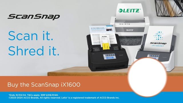 ScanSnap iX1600 with Shredder Promotion смотреть онлайн