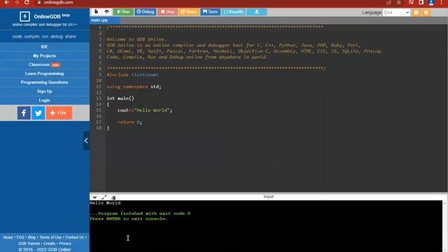 testing gdb online c++ online compiler in 2022??? смотреть онлайн