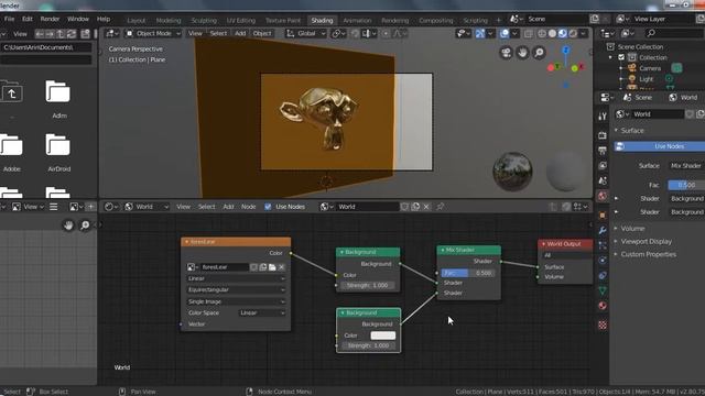Blender Tutorial HDRI World Node and Shader Editor смотреть онлайн