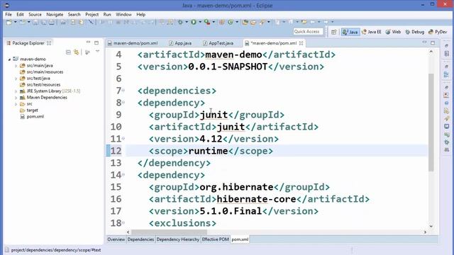 Maven Tutorial for Beginners - Scope Dependencies in Maven смотреть онлайн