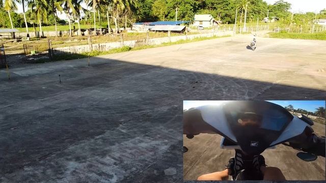 5th day wheelie practice on my Honda Click 170cc смотреть онлайн