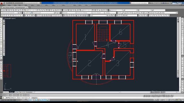 [Самоучитель Автокад] Штриховка, зонирование помещений плана дома в AutoCAD смотреть онлайн