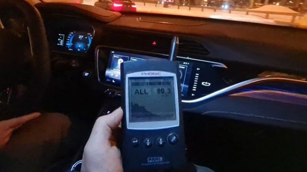 Замеры машины Geely Atlas Pro после доработки шумоизоляции стекол