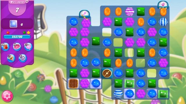 Candy Crush Saga - Level 4619 - No boosters ☆☆☆ HARD смотреть онлайн