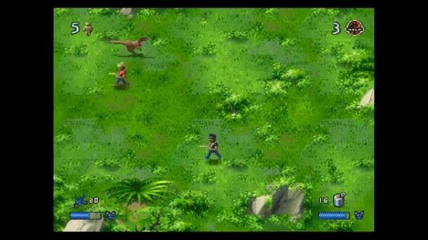 Jurassic Park The Lost World Sega Genesis 2 Players Walkthrough Part 1