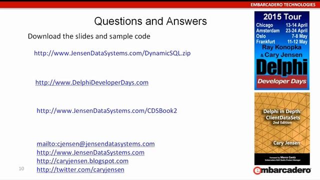 Preprocessing SQL Commands with FireDAC - CaryJensen смотреть онлайн
